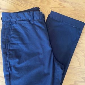 J. Crew Navy Blue Straight Leg Chinos
